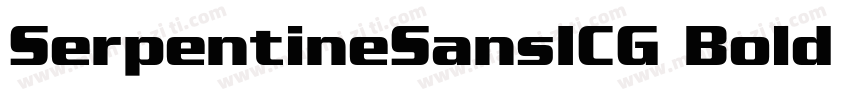 SerpentineSansICG Bold Italic字体转换